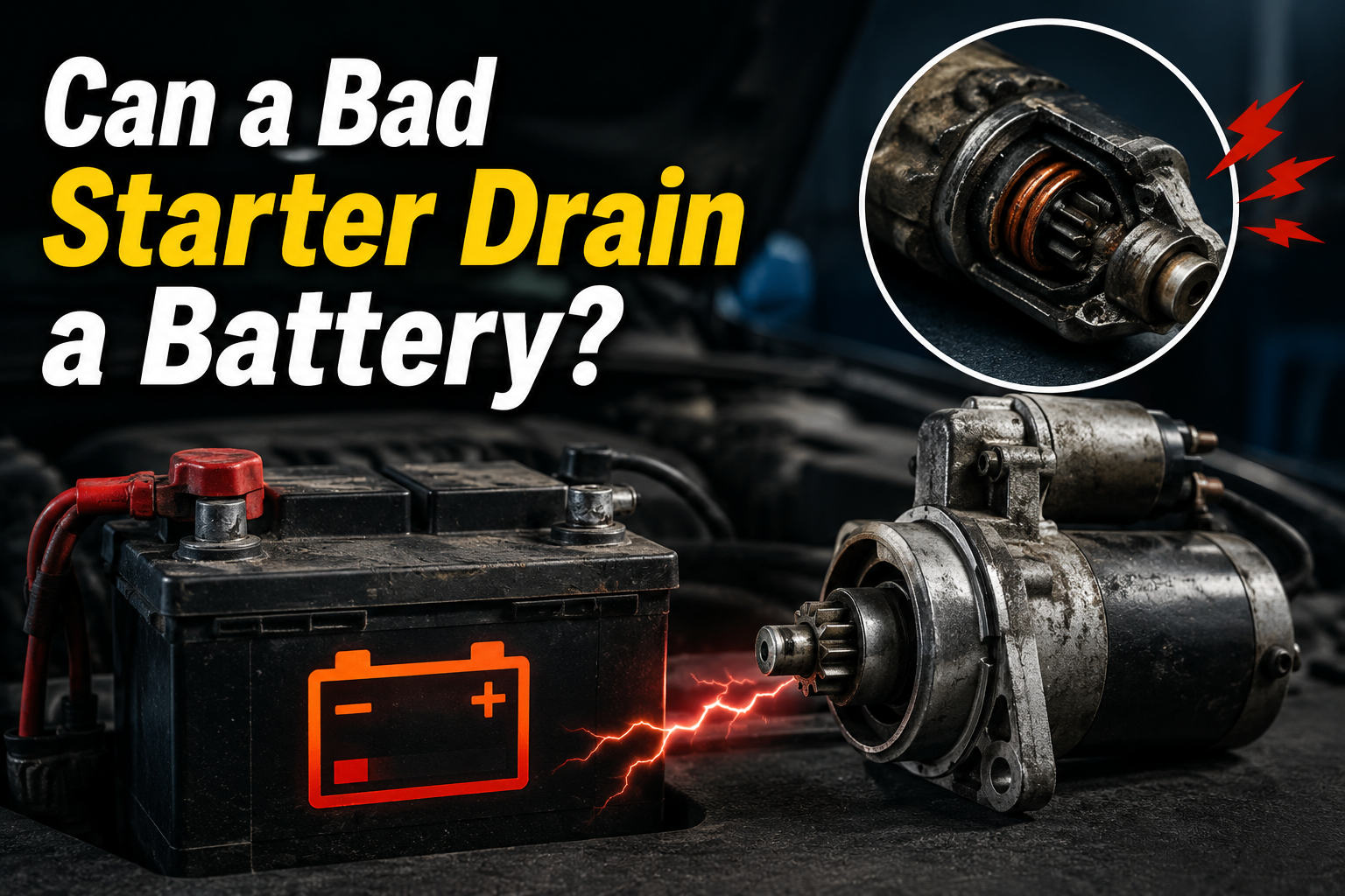 Can a Bad Starter Drain a Battery?