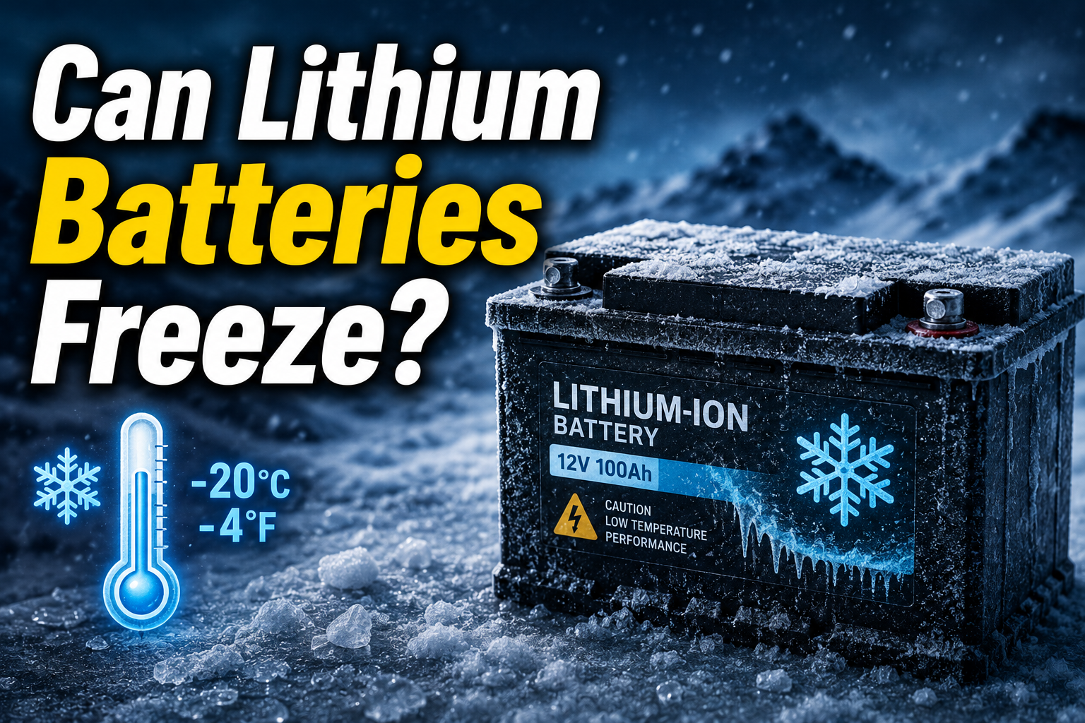 Can Lithium Batteries Freeze?