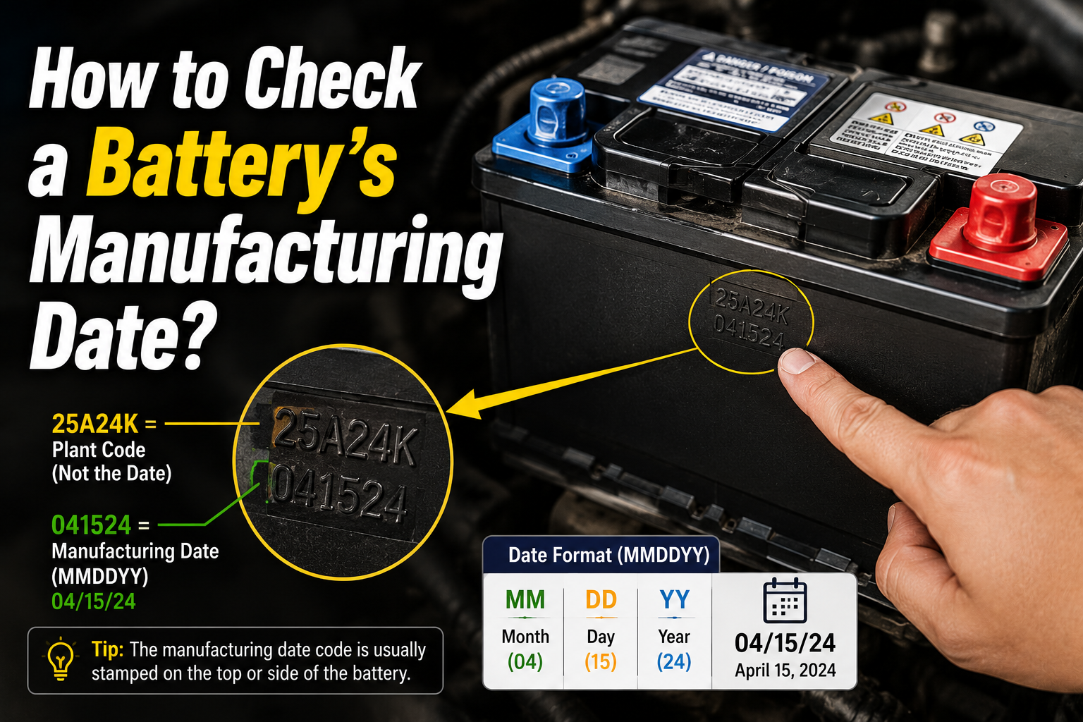 How to Check a Battery's Manufacturing Date?