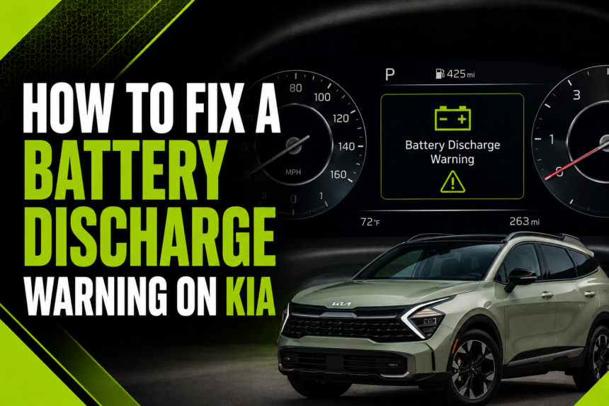 How to Fix a Battery Discharge Warning On Kia