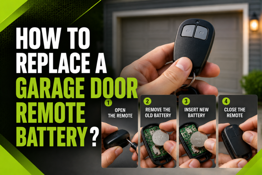 How to Replace a Garage Door Remote Battery
