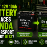 What 12V 10Ah Battery Replaces Honda Motorsport Battery GTX1?