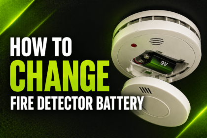how to change fire detector battery