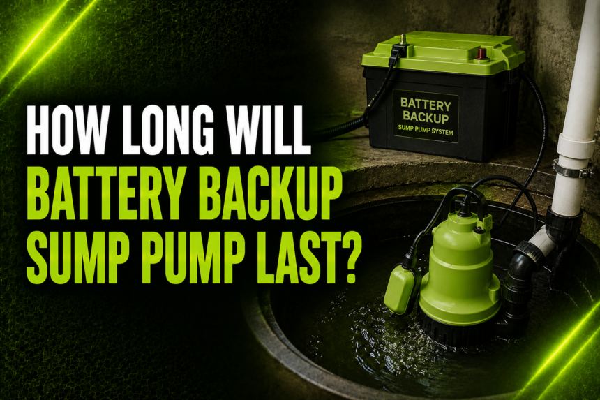 How Long Will a Battery Backup Sump Pump Last?