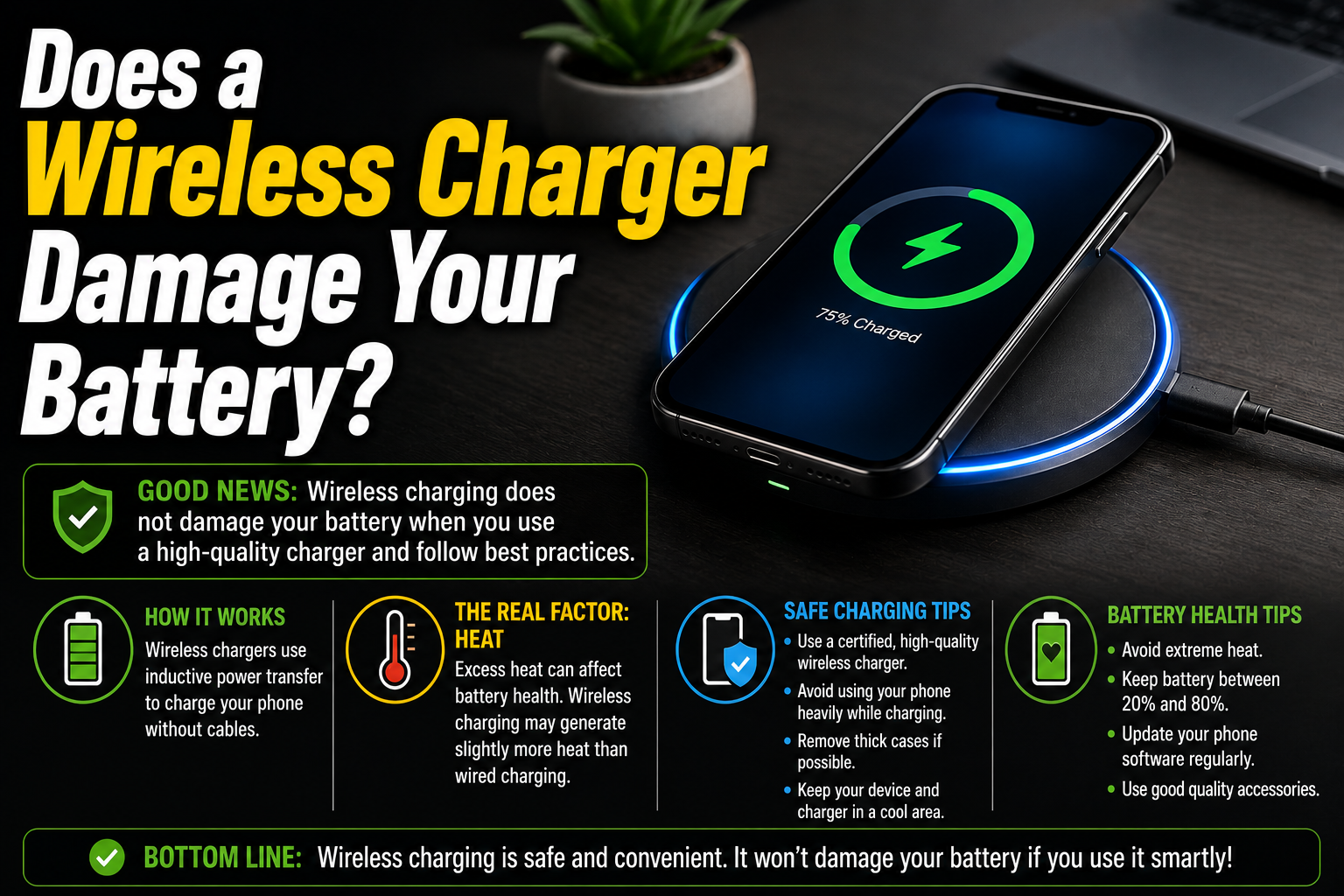 Does a Wireless Charger Damage Your Battery?