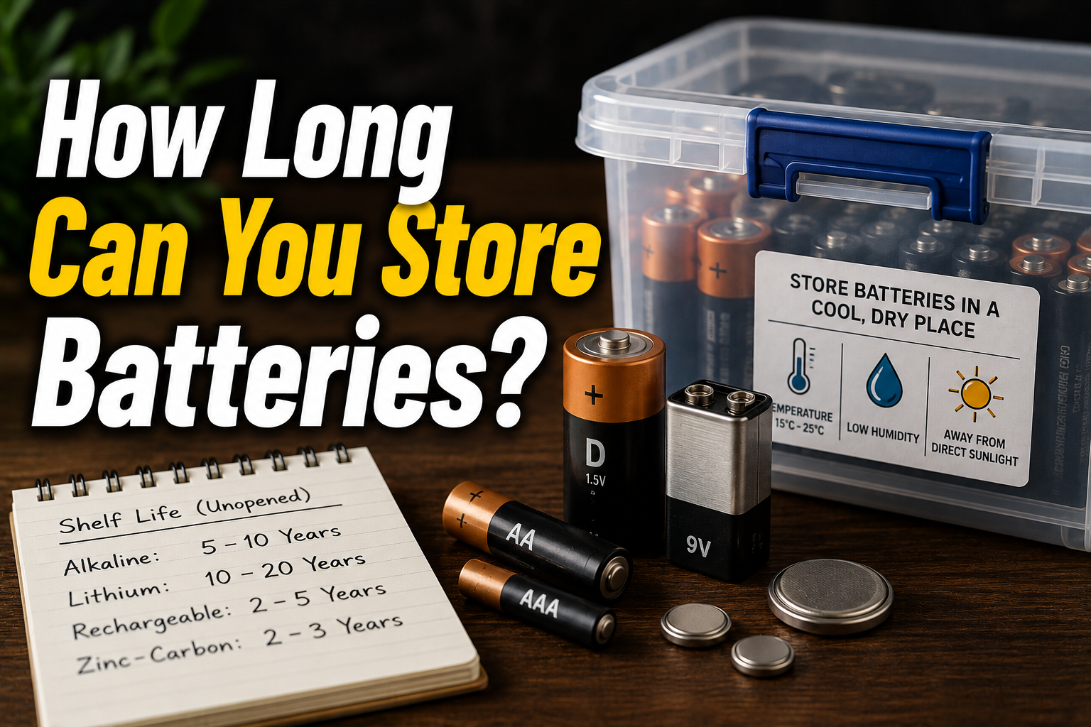 How Long Can You Store Batteries?