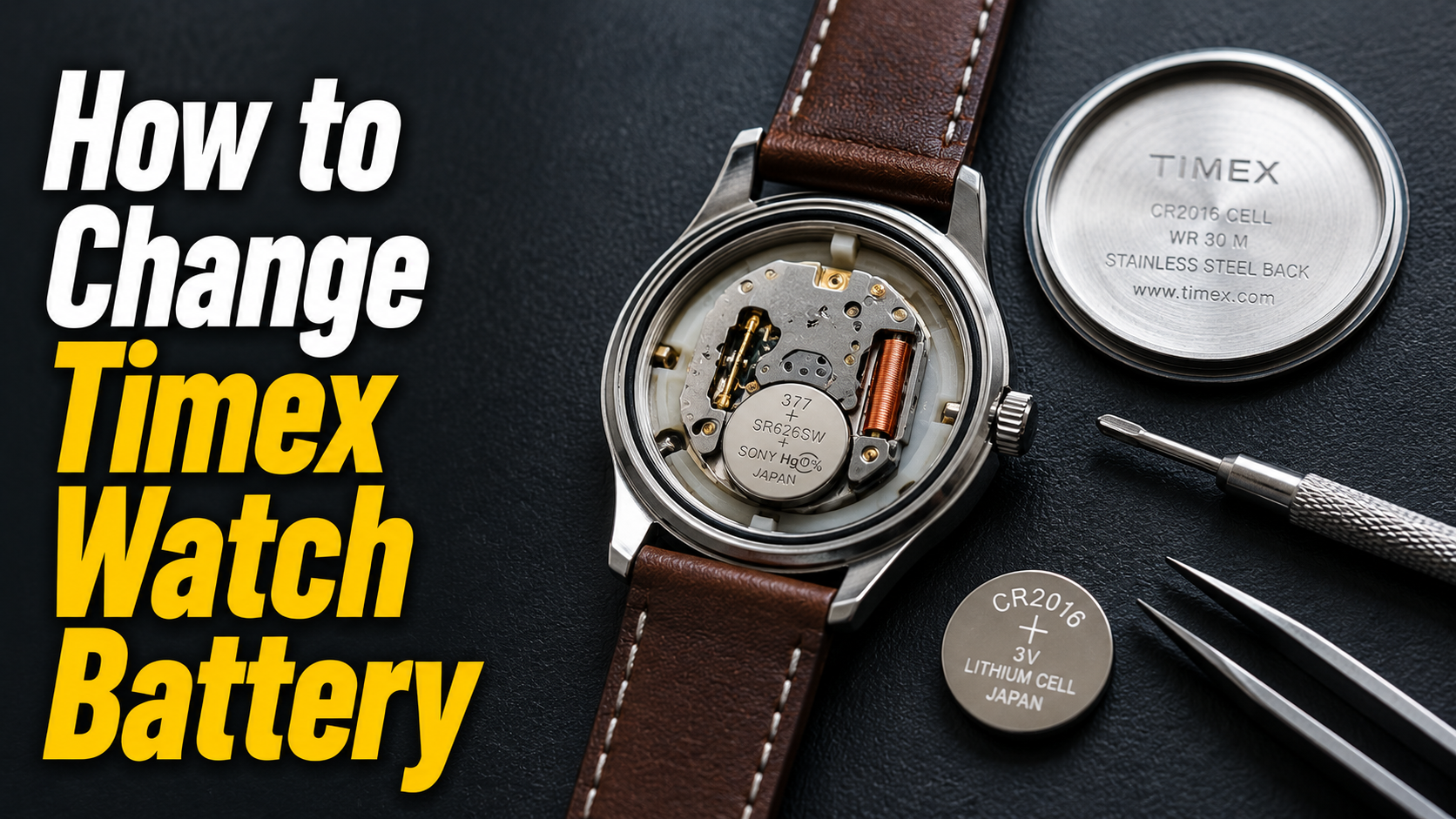 How to Change Timex Watch Battery