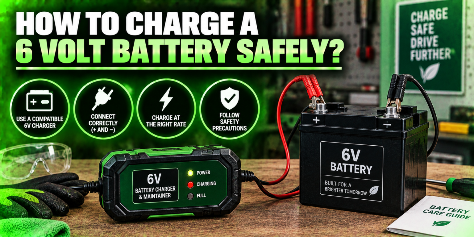How to Charge a 6 Volt Battery Safely?