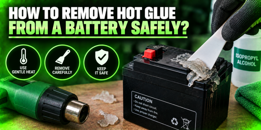 How to Remove Hot Glue From a Battery Safely?